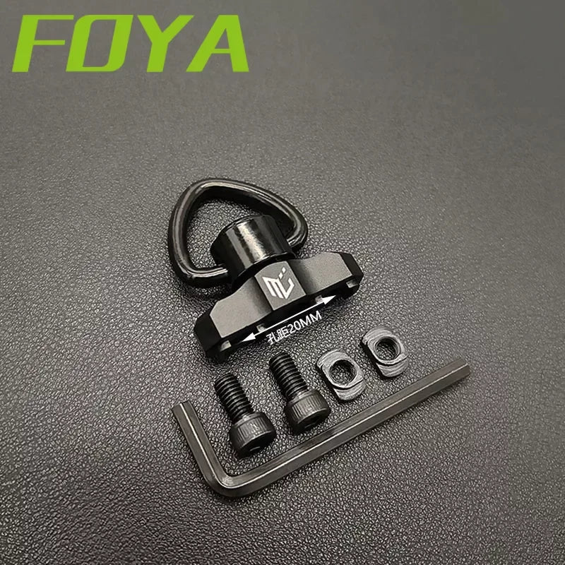 Tactical Metal MLOK QD Sling Mount M4 AR15 Mounted Base Swivel Strap Buckle Quick Release Button Airsoft Gun Hunting Accessories