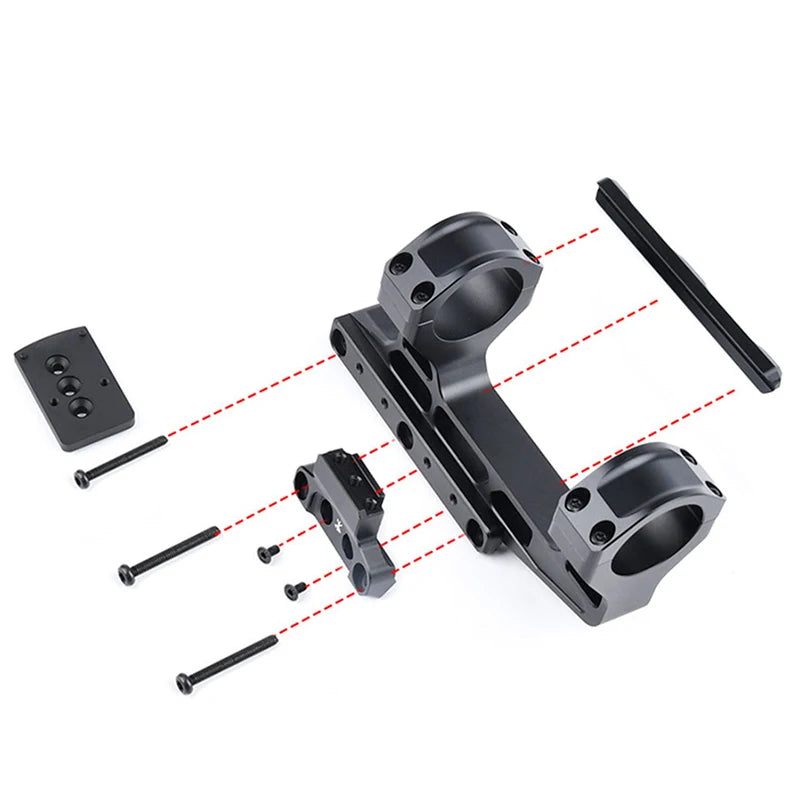 Airsoft Tactical Toy Gun Red Dot Sight Scope Mount 30mm LPVO Fast Mount with 20mm Picatiny Rail Base Accessory for AR15 Rifle