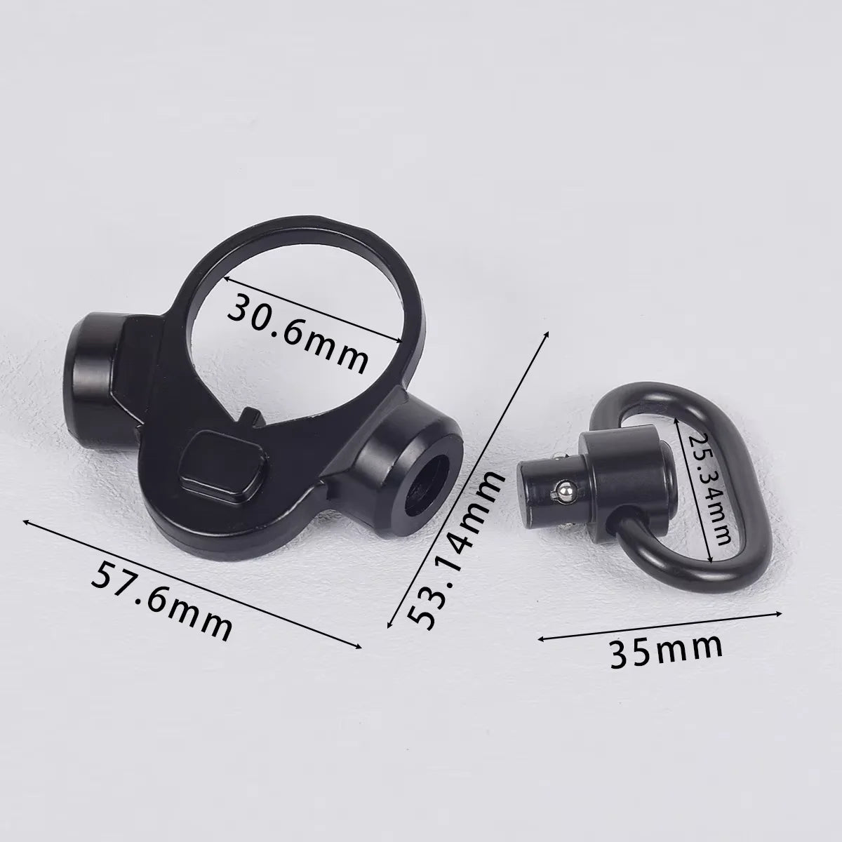Tactical RSA GBB Buckle QD Swivel Sling Mlok Scope Mount Attachment Adapter Pictinny Rail Hunting Airsoft Rifle Accessories