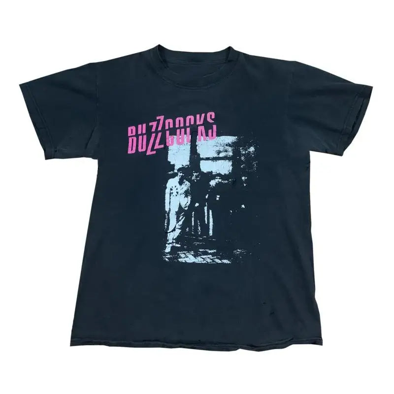 Buzzcocks Music For Lovers Black T Shirt Cotton Full Size KK25