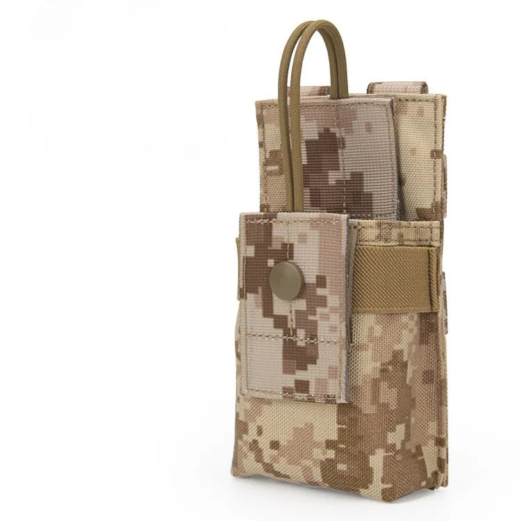 1000D Nylon Tactical Universal MOLLE Walkie Talkie Bag Military Hunting Portable Airsoft Accessories Wargame CS Gear Supplies