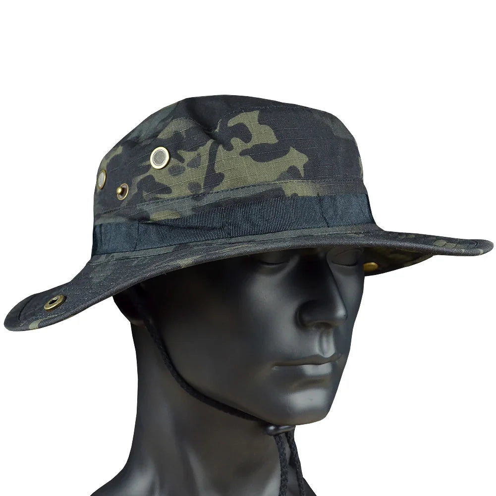 Tactical Airsoft  Sniper Camouflage Boonie Hats Nepalese Cap Militares Army Mens American Military Accessories A-tacs FG