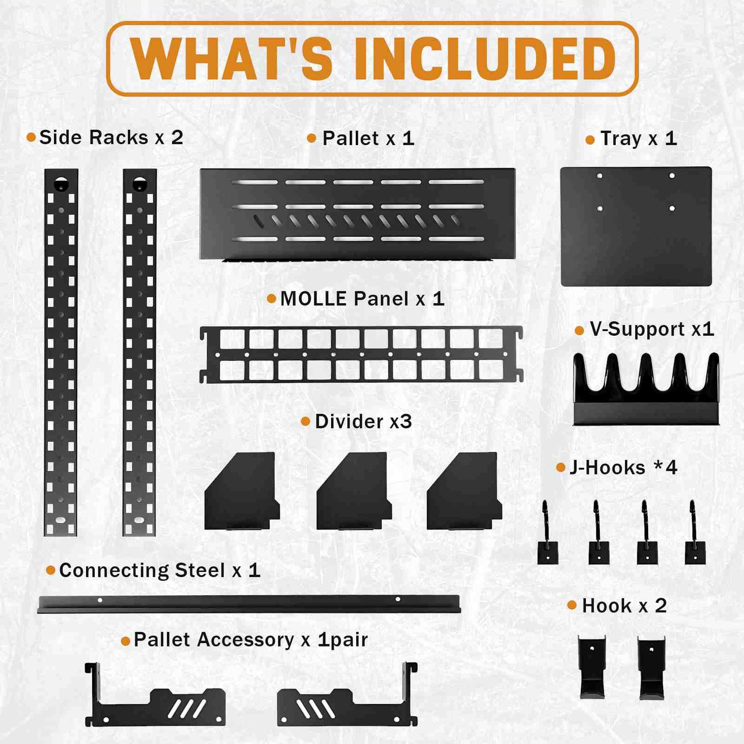 Votagoo Gun Rack for Wall, Indoor Gun Racks Wall Mount, Hang Up Gun Rack for Rifle and Pistol, Steel Airsoft Gun Holder for Shutgun and Accessories-4