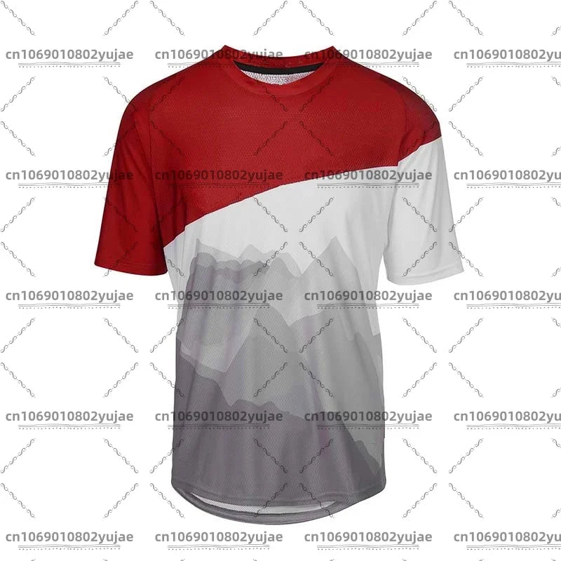 loose riders jersey men's summer mountain bike shirt BMX endurance mountain bike sweatshirt Breathable quick-drying T-shirt