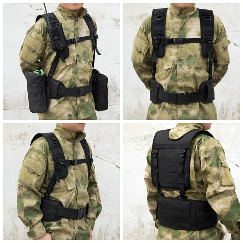 Men's Military Tactical Vest Outdoor Hunting Shooting Training Protective Equipment Combat Armor Airsoft Combat Accessories