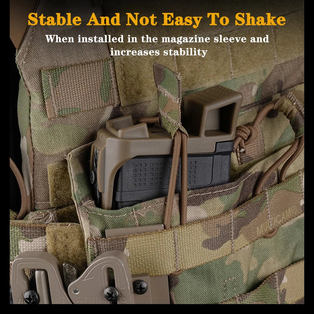 Tactical Airsoft GBB PMAG Magazine Base Quick-Pull Prone Support With PEQ Night Vision Scope Adjustment Tool For Shooting Drill