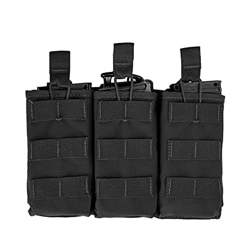 MOLLE Compatible Airsoft Gear Triple Tactical Mag Pouch-5