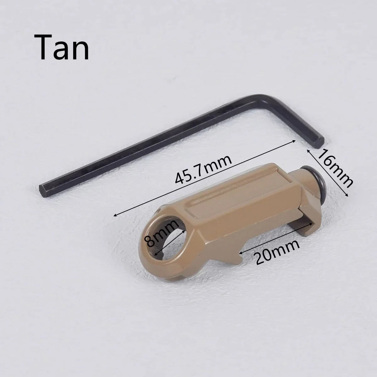 Tactical RSA GBB Buckle QD Swivel Sling Mlok Scope Mount Attachment Adapter Pictinny Rail Hunting Airsoft Rifle Accessories