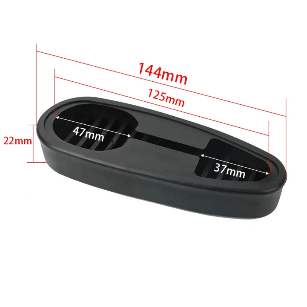 LesGo Rubber AR15 Recoil Pad Ribbed Stealth Buttpad Slip-on Buttstock for Hunting Rifle Gun Butt Protector Extension