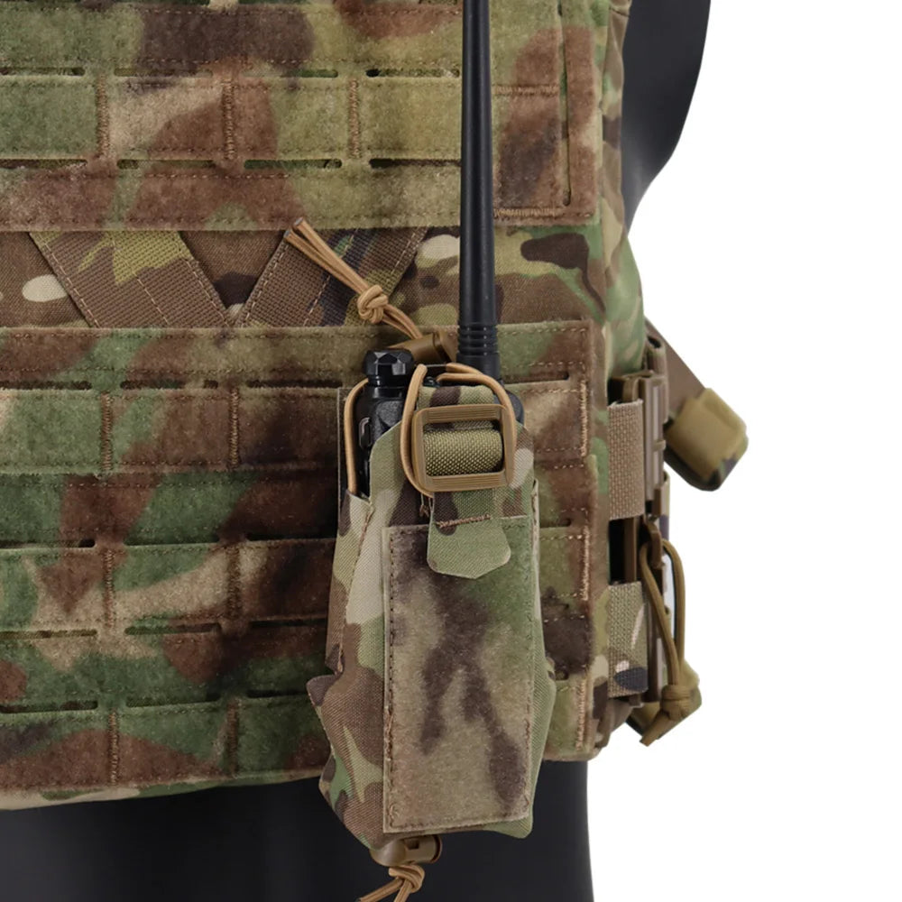 Tactical Gridlok Radio Pouch BAOFENG/POFUNG UV5R UV82 Walkie Talkie Bag Molle Intercom Pouch For Hunting Airsoft