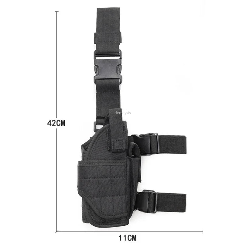 Universal Drop Leg Gun Holster Right Handed Tactical Thigh Pistol Bag Pouch Legs Harness for All Handguns