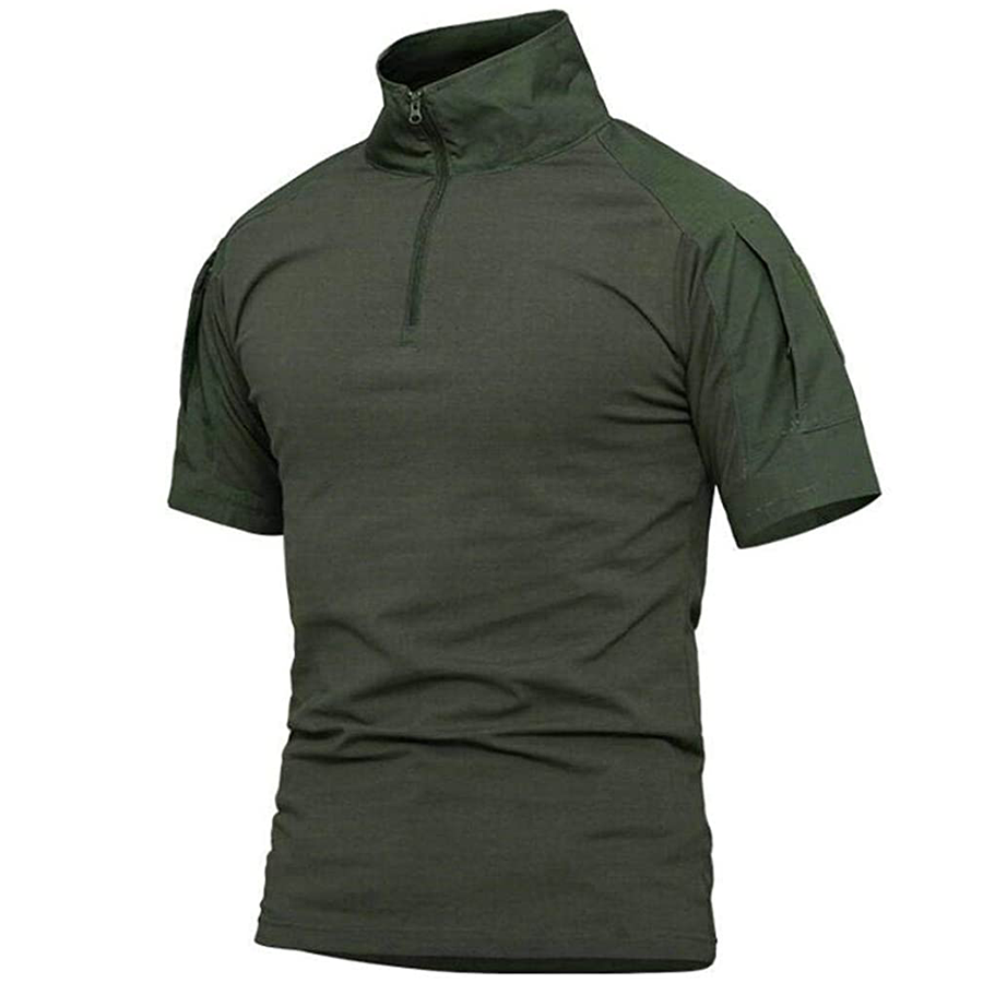 Men's Comfortable Breathable Summer Combat T-shirt-4