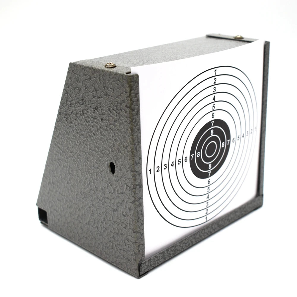 Tactical Shooting Target 14CM Metal Target Box 100PCS Aim Paper Sheets for Gun Rifle Airsoft Shooting Practice Accessories