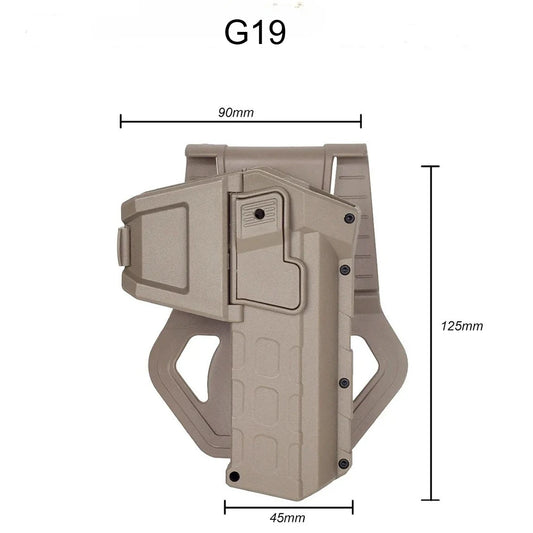 Tactical Classics G*ock 17 18 19 Pistol Holsters for X300 X400 W*apon Flashlight Airsoft Colt M1911 P320 Waist Gun Holster
