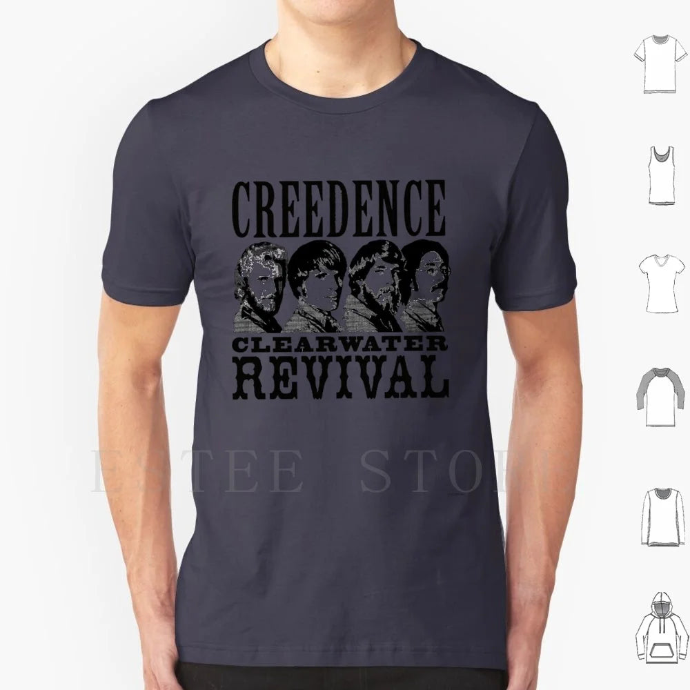Untitled T Shirt Cotton Men DIY Print Credence Ccr Credence Clearwater Revival Vintage Studio Retro Music Deadhead Vinyl Tape
