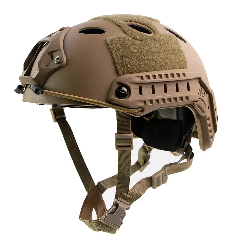 FAST Tactical Helmet Lightweight CE Certified ABS Explosion Proof Adjustable Knob Suspension Airsoft MH Helmet