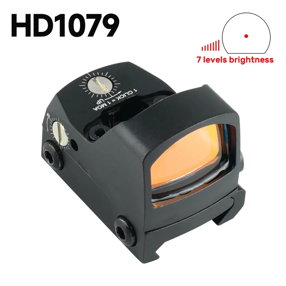 Tactical Holographic 4 Reticle Green Red Dot Portable Outdoor Sight for 11mm / 20mm Rail Mount Hunting Rifle Airsoft Accessory