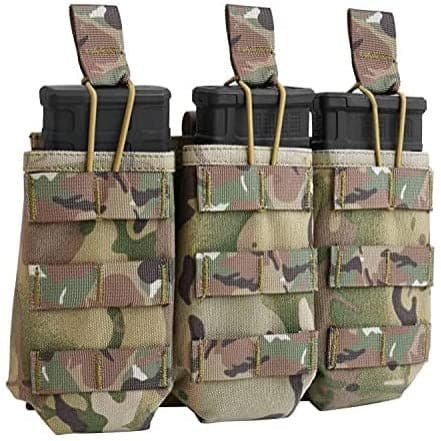 MOLLE Compatible Airsoft Gear Triple Tactical Mag Pouch-6