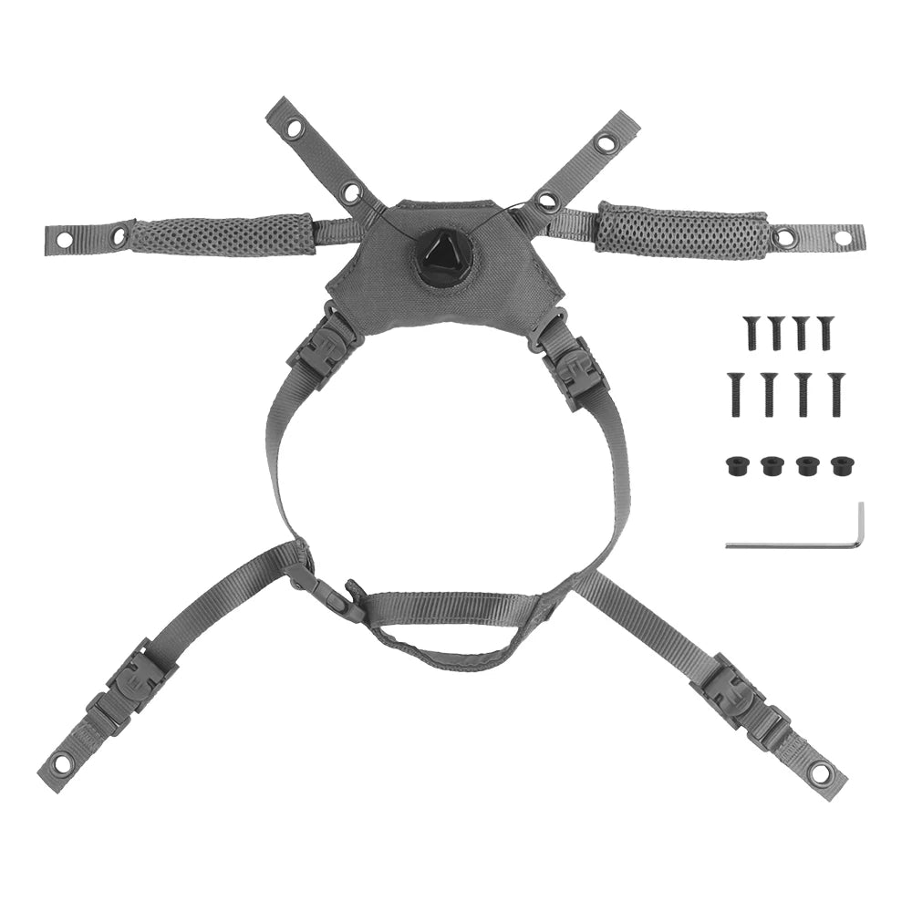 Tactical Wendy3.0 Helmet Chin Strap Suspension System Adjustable M-LOK FAST MICH Hunting Airsoft Helmet Replacement Accessory