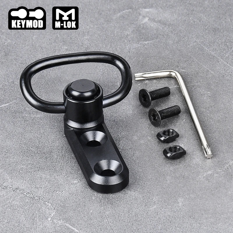WADSN Fast Metal QD Sling Swivel Strap Buckle Vertical Sling Base Mount  Mlok Keymod Rail Tactical Airsoft Scout Accessories
