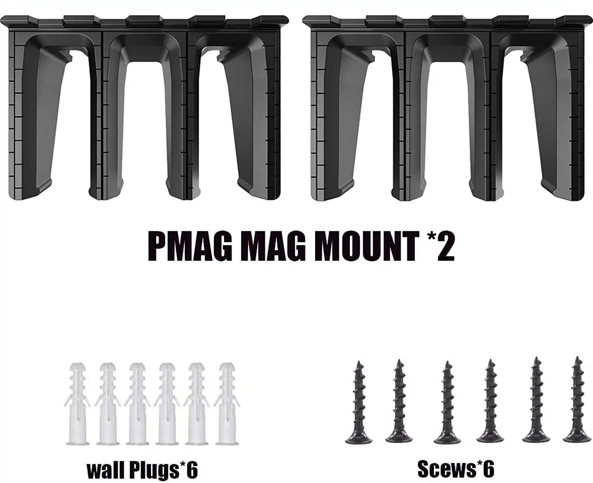 Wall Mount Magazine Holders ABS Standard Storage Rack Display Organizer PMAG Wall Mount Family Magazine Storage Rack For AR15
