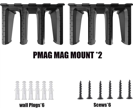 Wall Mount Magazine Holders ABS Standard Storage Rack Display Organizer PMAG Wall Mount Family Magazine Storage Rack For AR15