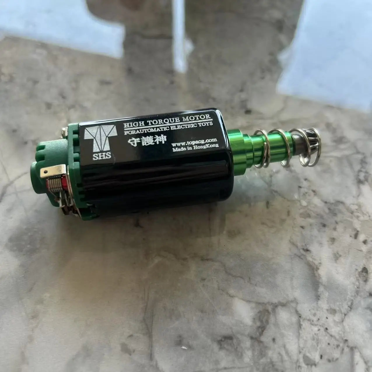 38000rpm Green SHS AEG Motor High Torqub Motor 11.1V Twist Speed Motor long Axle Airsoft M16/M4/MP5/G3/P90 AEG Motor 480 Motor