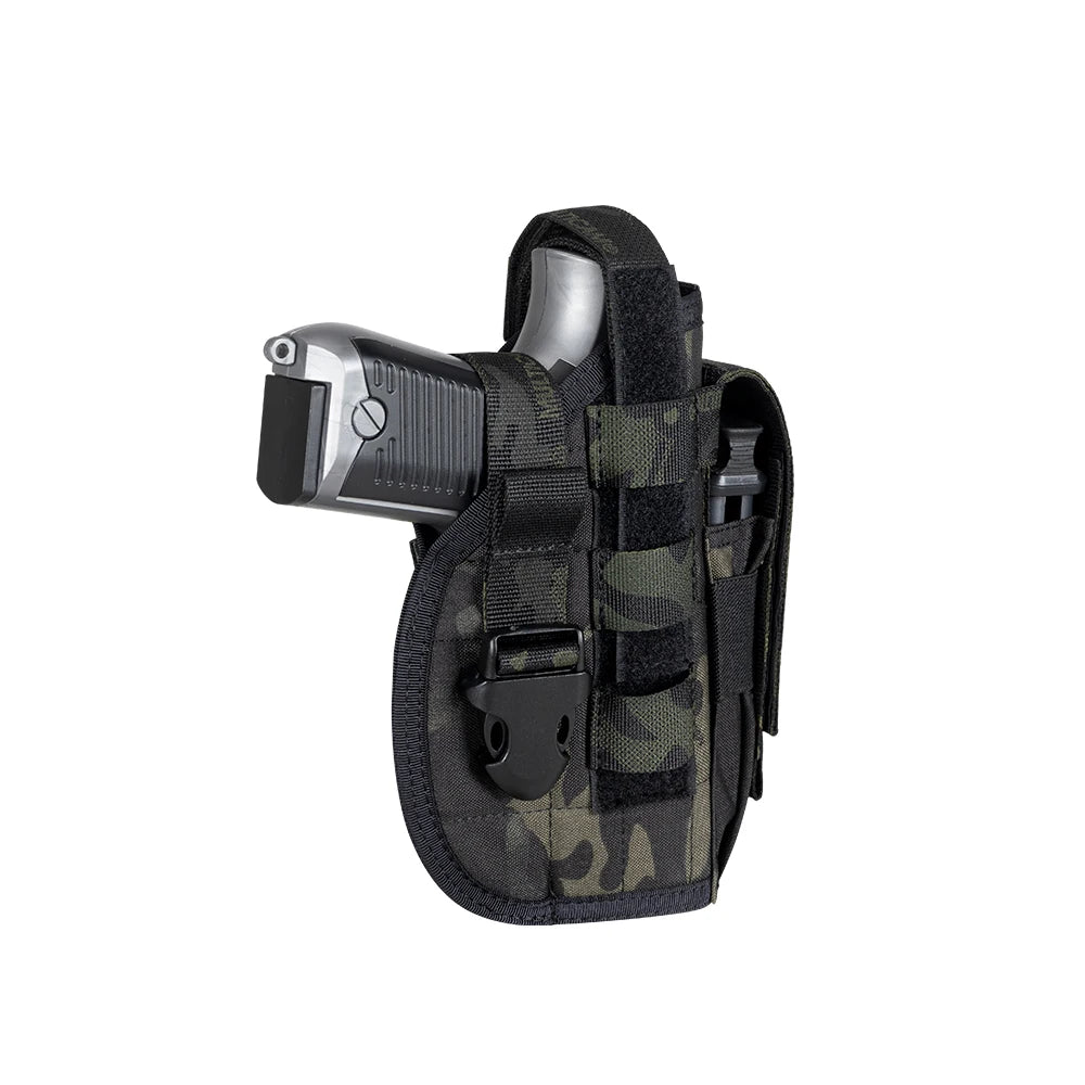 Tactical Molle Pistol Holster Right Hand Gun Holster Magzine Pouch Glock 17/1911 Airsoft Hunting Accessories