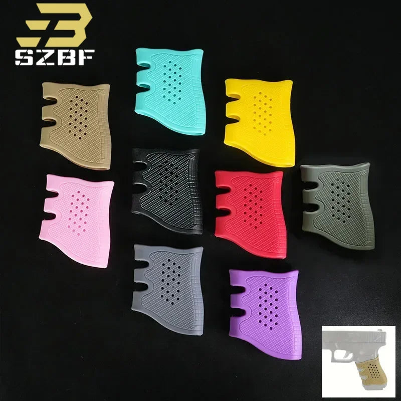 Tactical Rubber Grip Cover Handle Glove Fit AR15 HK416 G17 G18 G19 Weapon Anti Slip Protect Cover Airsoft Hunting Accessories