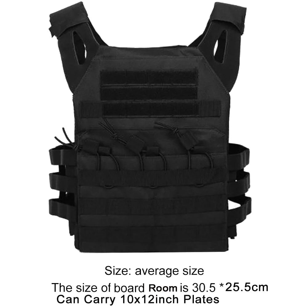 Military Tactical Vest Outdoor Hunting Body Armor Lightweight Combat JPC Molle Plate Carrier Airsoft Vests CS Game Equipment
