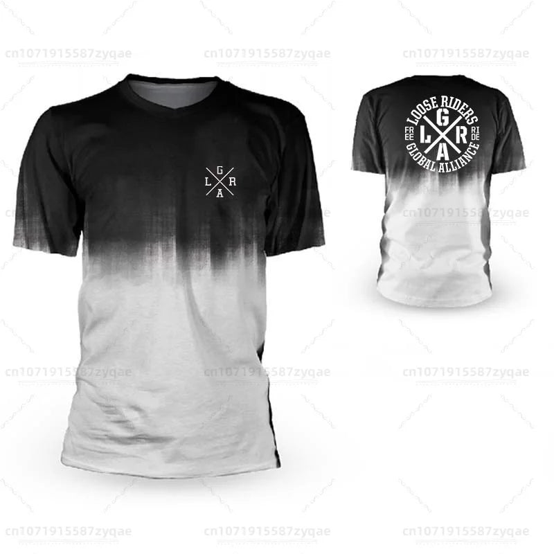 Motocross Loose Riders Short Sleeve Jersey MTB Mountain Bike Breathable Shirts DH BMX Enduro Men's Sweatshirts
