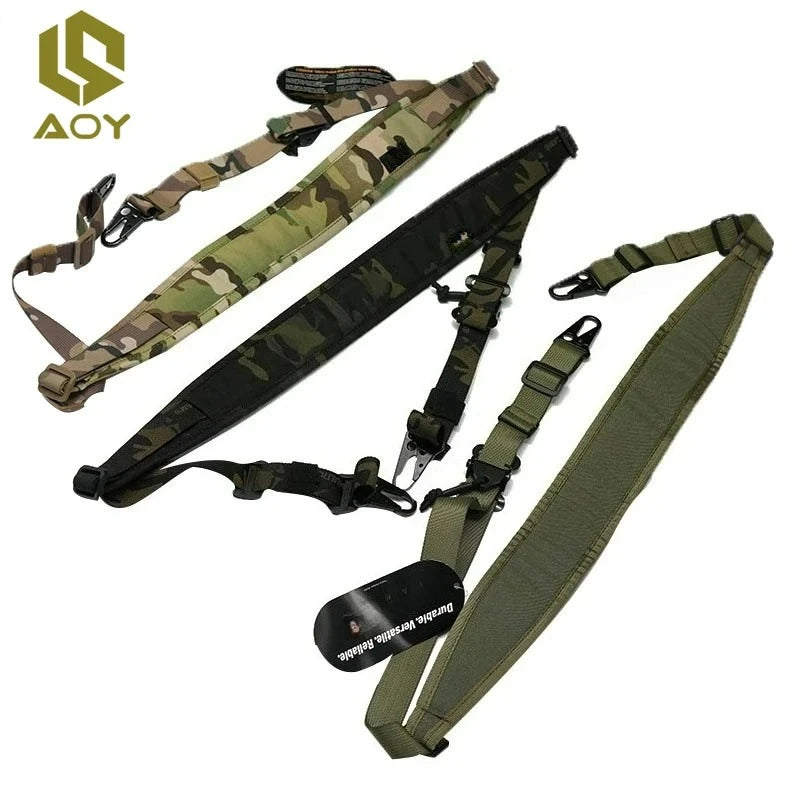 Tactical GEAR Rifle Multifunctional Sling Strap Removable Modular 2/1 Point Sling Padded Airsoft AR15 Hunting Weapo Accessories