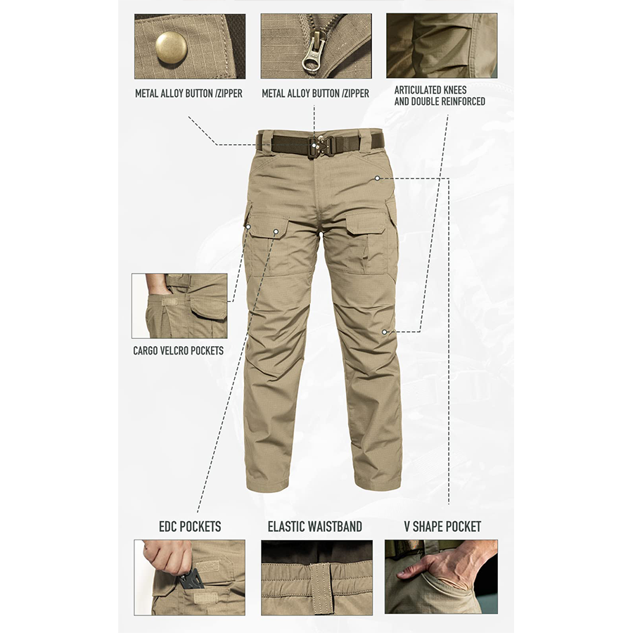Tactical Outdoor Desert Multi-Pocket Pants - XZ-2