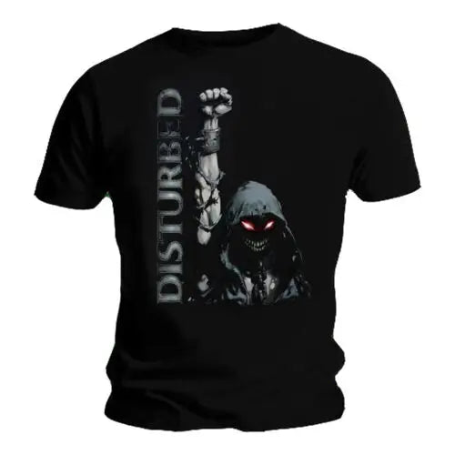 Official Disturbed T Shirt Up Yer Military Black Mens Classic Rock Metal Band