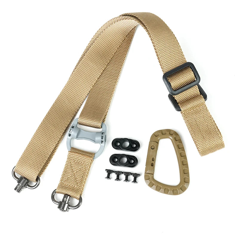 US Warehouse MS4 MS3 MS2 Adjustable  Rifle Sling Tactical Nylon 2 Points Gun Sling Shoulder Strap  Airsoft Hunting Accessories