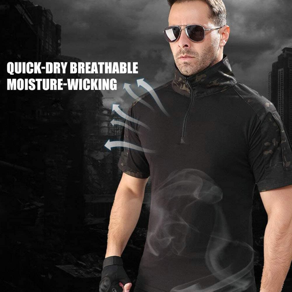 Men's Comfortable Breathable Summer Combat T-shirt-2