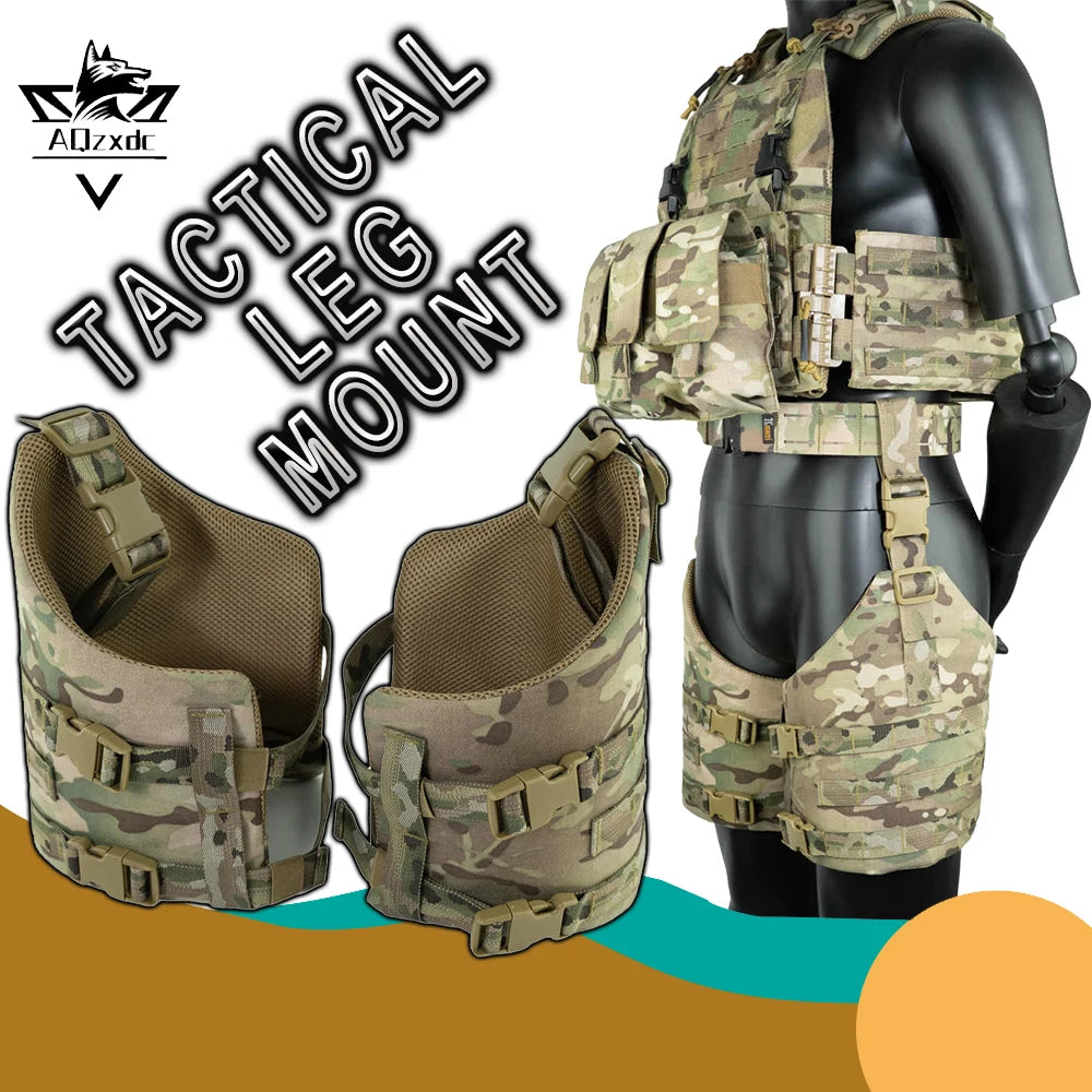 Tactical Leg Mount Molle Accessory Leg Strap Leggings Sinker Accessories Airsoft Mount Equipment for Hunting Paintball Shooting