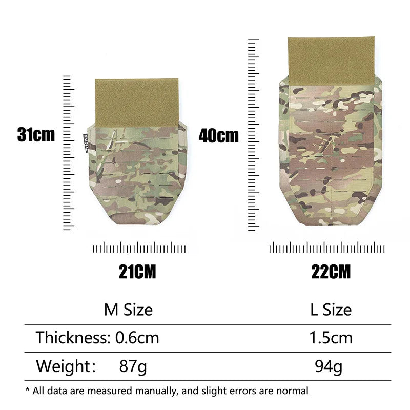 DMGear Tactical Pleated  Vest Crotch Groin Protection Gear Accessory Airsoft War Men Molle Body Armor Bag Equipment
