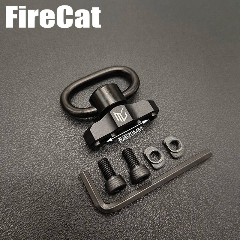 Airsoft Tactical Metal QD Sling Mount for MLOK Rail Quick Release Steel Push Button Attachment Points Hunting Gun Accessories