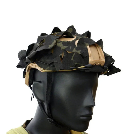 Airsoft Helmet Cover Tactical 3D Camo FAST Helmet Cover Net Gear Hunting CS Wargame Helmet Paratrooper Cover Accessories