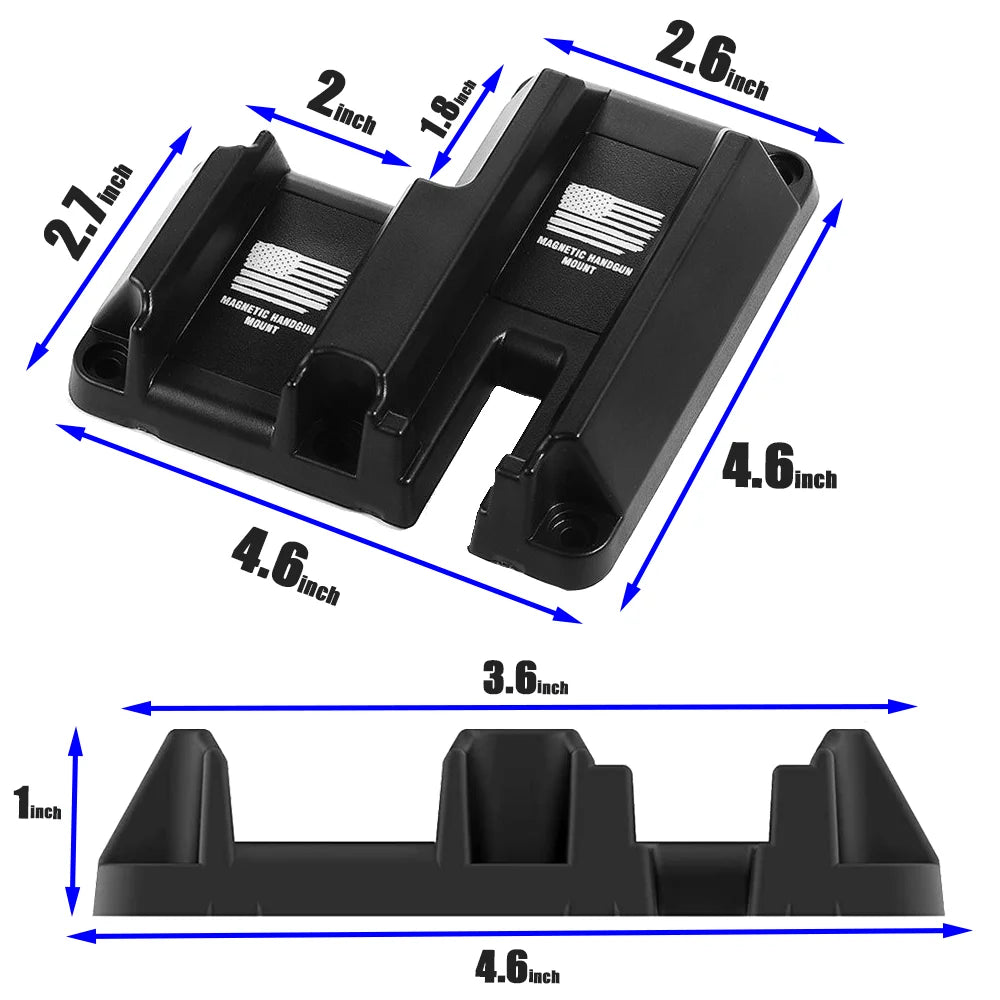 Magnet Gun Mount Holster For Glock 17/19/26 Taurus Car Concealed Universal Pistol Magnetic Holster Airsoft Accessories