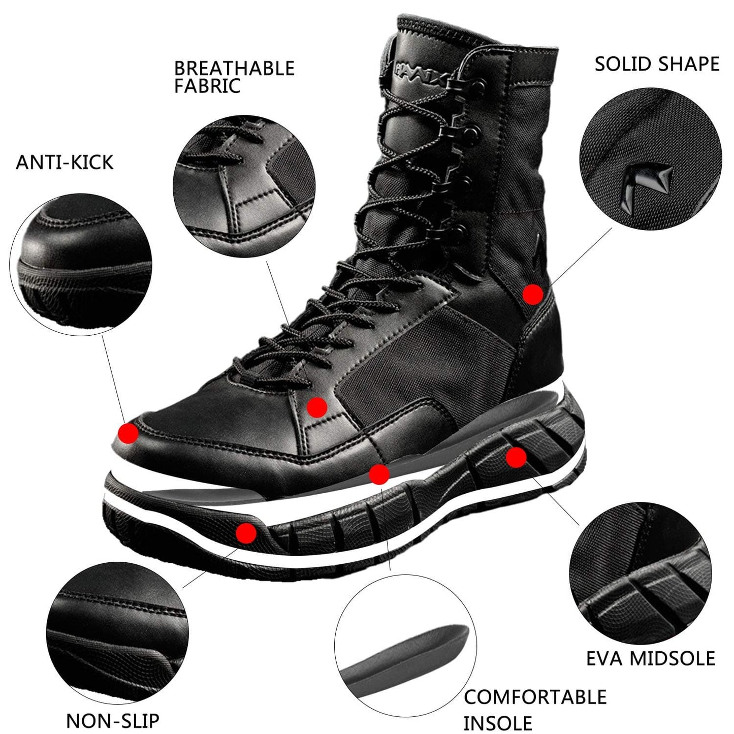 8" Waterproof Boots For Jungle Desert - 208H-3