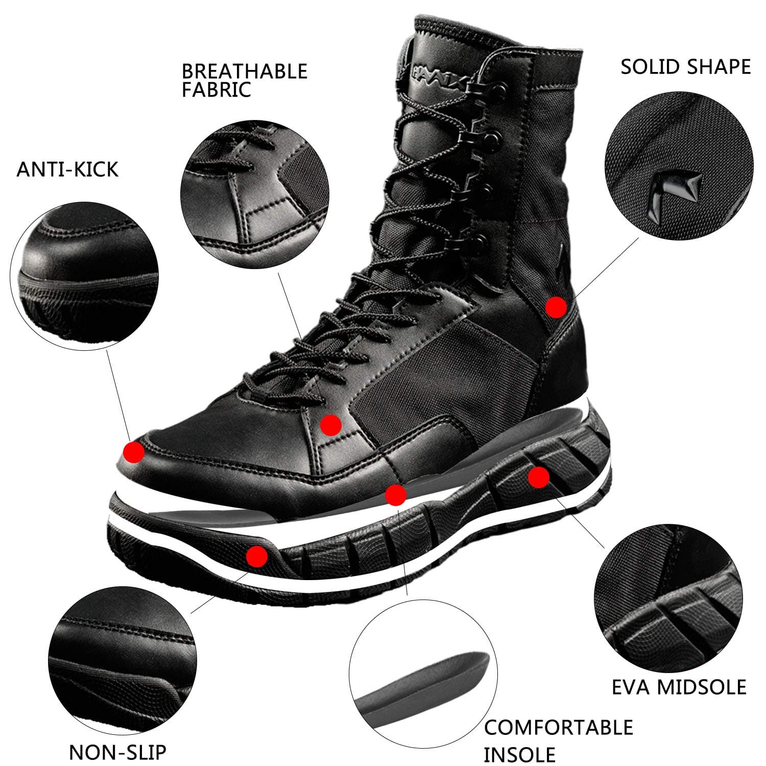 8" Waterproof Boots For Jungle Desert - 208H-3