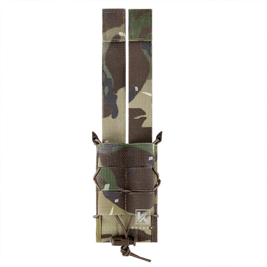 KRYDEX Tactical 5.56mm 9mm Mag Pouch M4 AR15 Rifle Pistol Single Magazine Pouch MOLLE Holder Hunting Airsoft Accessories