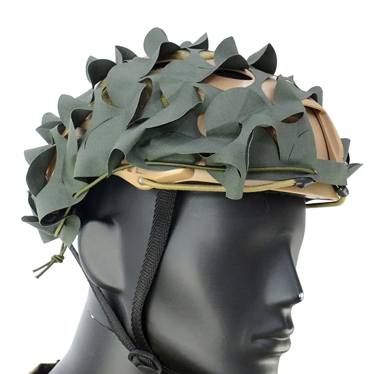 Tactical FAST Helmet Cover 3D Camouflage Helmet Cloth Laser Leaf Shape Cut Hunting Paintball Airsoft Helmets Accessories