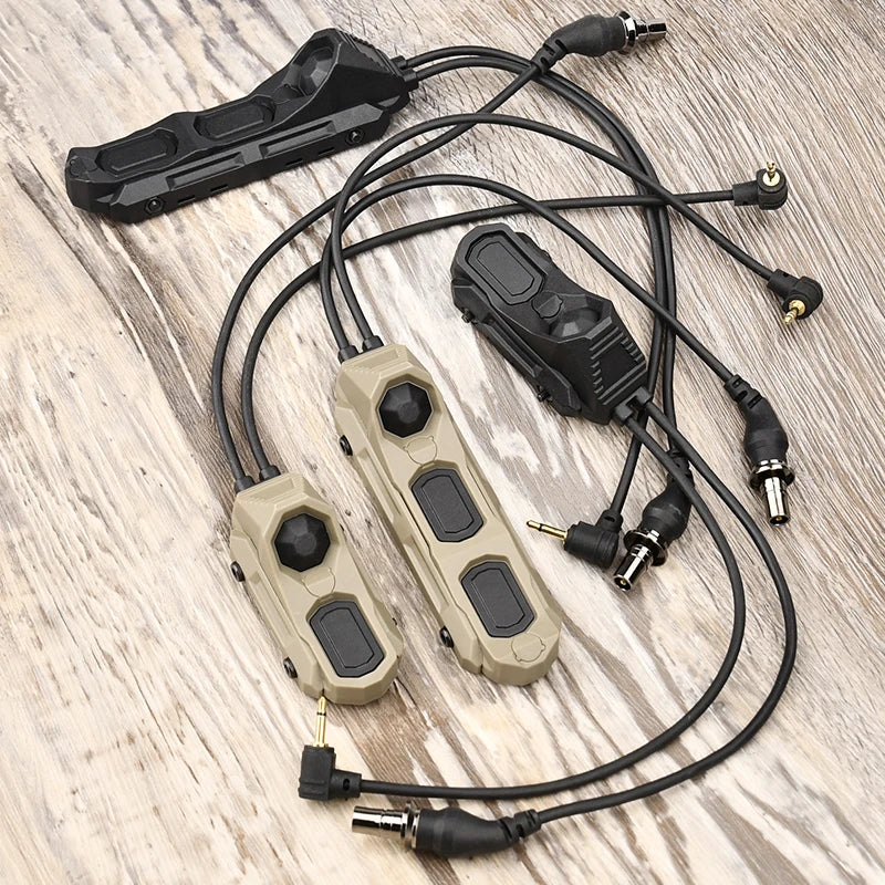 Tactical SF/2.5/3.5 Pressure Button Dual Function Remote Switch PEQ OGL NGAL DBAL M600 M300 Airsoft Scout Light Parts For 20MM