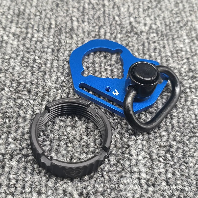 New AEG Side End Plate Flexible QD Sling Mount Push Botton Adapter Fit for M4 M16 Airsoft BK Receiver End Plate Hunting Parts