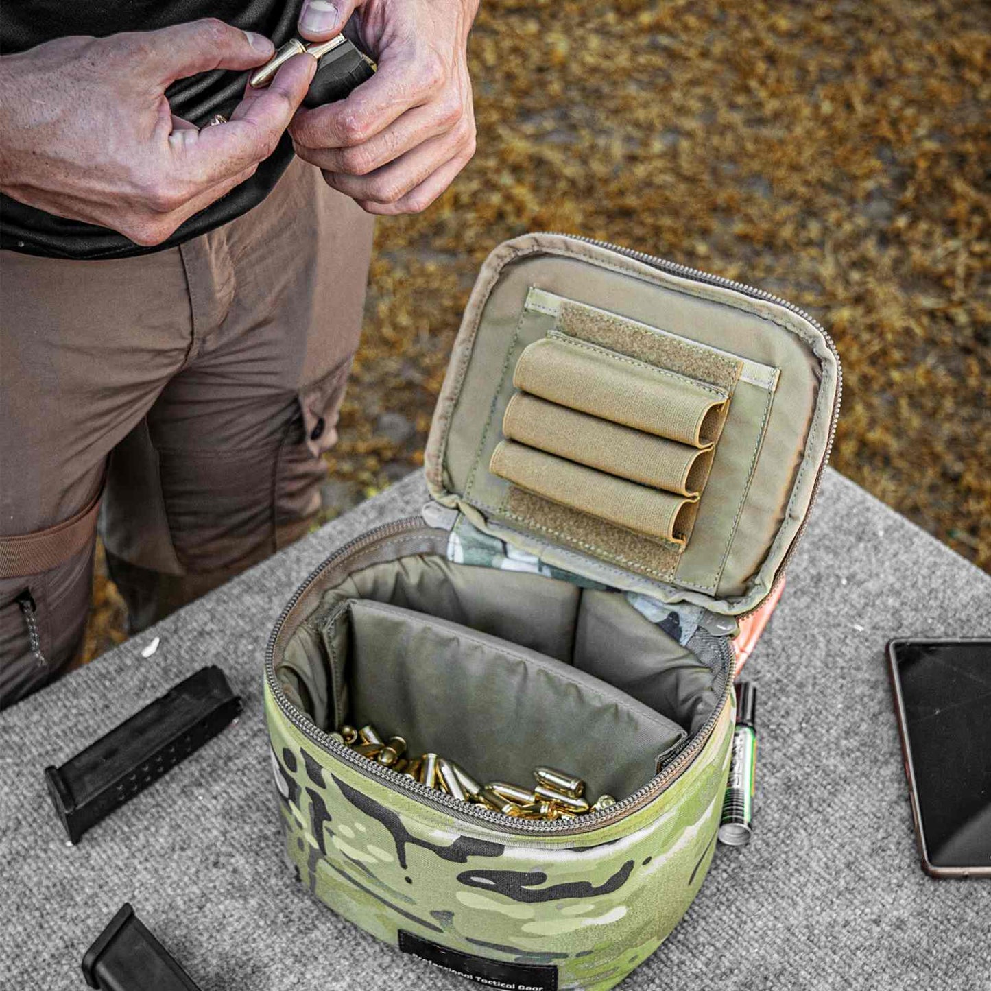 Tactical Ammo Bag, Ammos Transportation Bag for Pistol Rifle and Shotgun Range-2