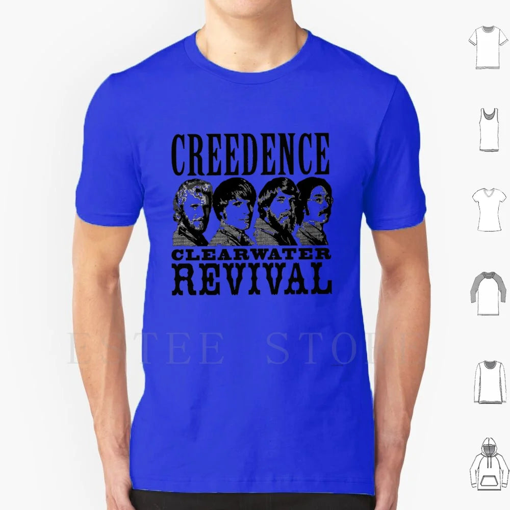 Untitled T Shirt Cotton Men DIY Print Credence Ccr Credence Clearwater Revival Vintage Studio Retro Music Deadhead Vinyl Tape