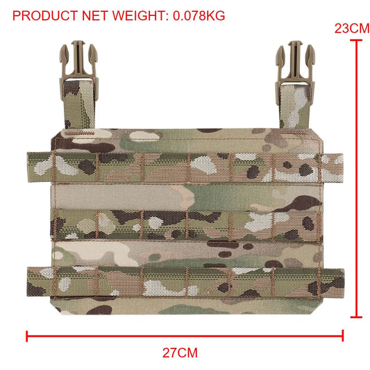 HSP Style Thorax Molle Placard For Tactical Vest Plate Carrier Front Flap Panel LV119 Hunting Airsoft Vest Expansion Accessories